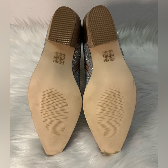 Rhinestone Booties for Women, Sparkly Cowgirl Boots Pointed Toe Chunky Heel - Picture 6 of 6